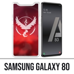 Samsung Galaxy A80 Hülle - Pokémon Go Team Red Grunge