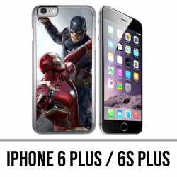 Custodia per iPhone 6 Plus / 6S Plus - Captain America Iron Man Avengers Vs