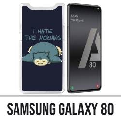 Coque Samsung Galaxy A80 - Pokémon Ronflex Hate Morning