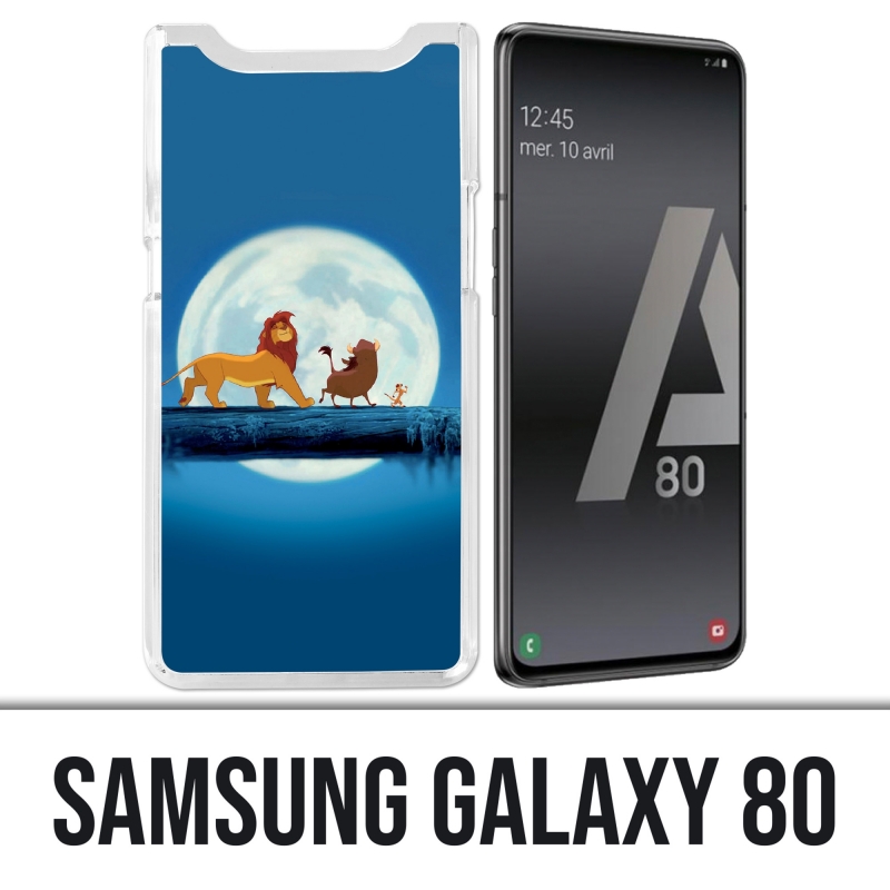 Coque Samsung Galaxy A80 - Roi Lion Lune