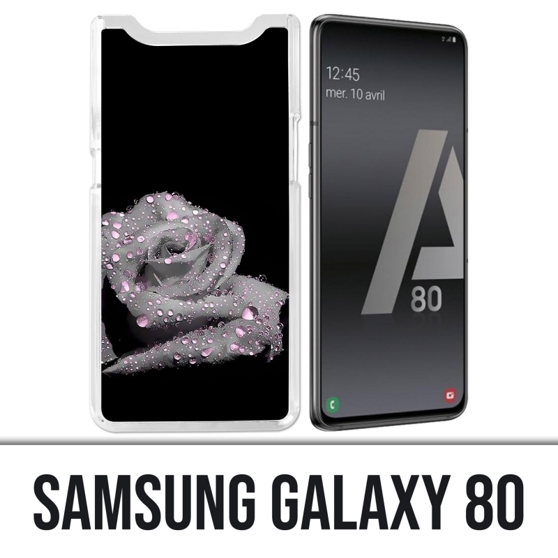 Coque Samsung Galaxy A80 - Rose Gouttes