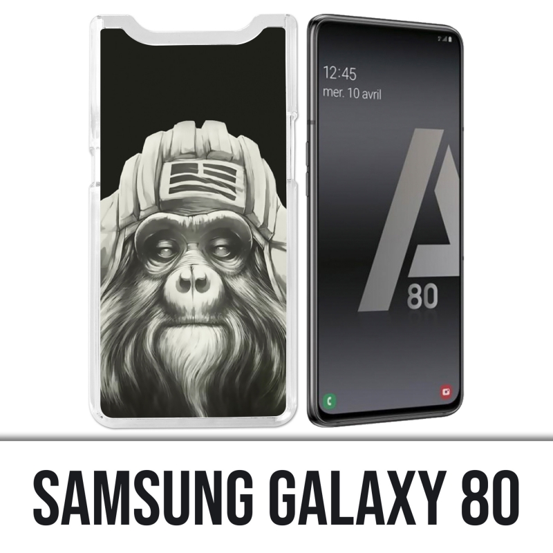Coque Samsung Galaxy A80 - Singe Monkey Aviateur