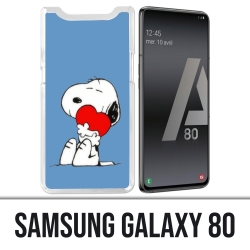 Funda Samsung Galaxy A80 - Snoopy Heart