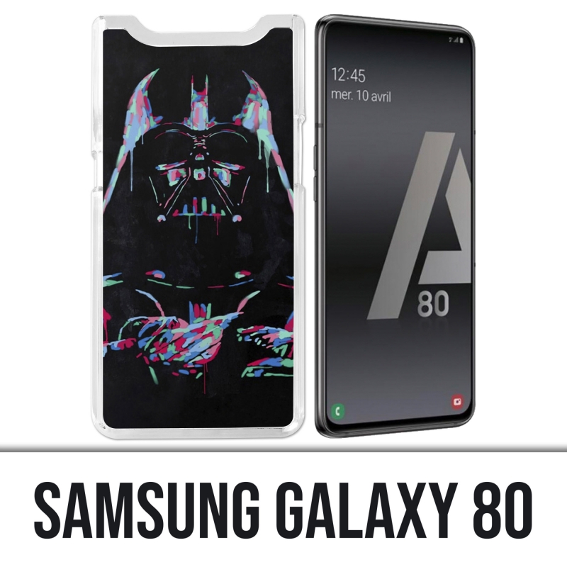 Coque Samsung Galaxy A80 - Star Wars Dark Vador Néon
