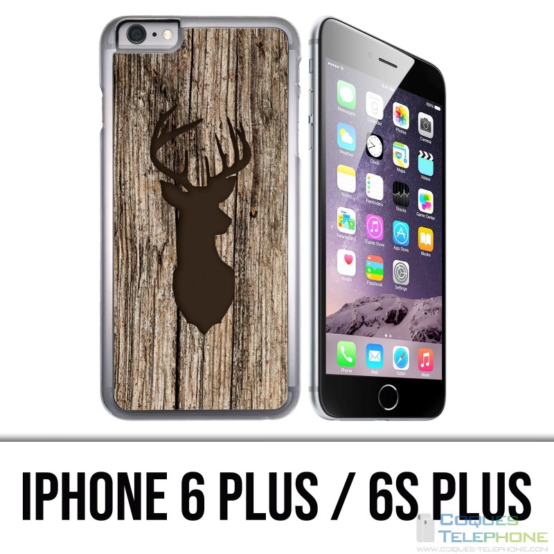 Funda para iPhone 6 Plus / 6S Plus - Ciervo de madera de pájaro
