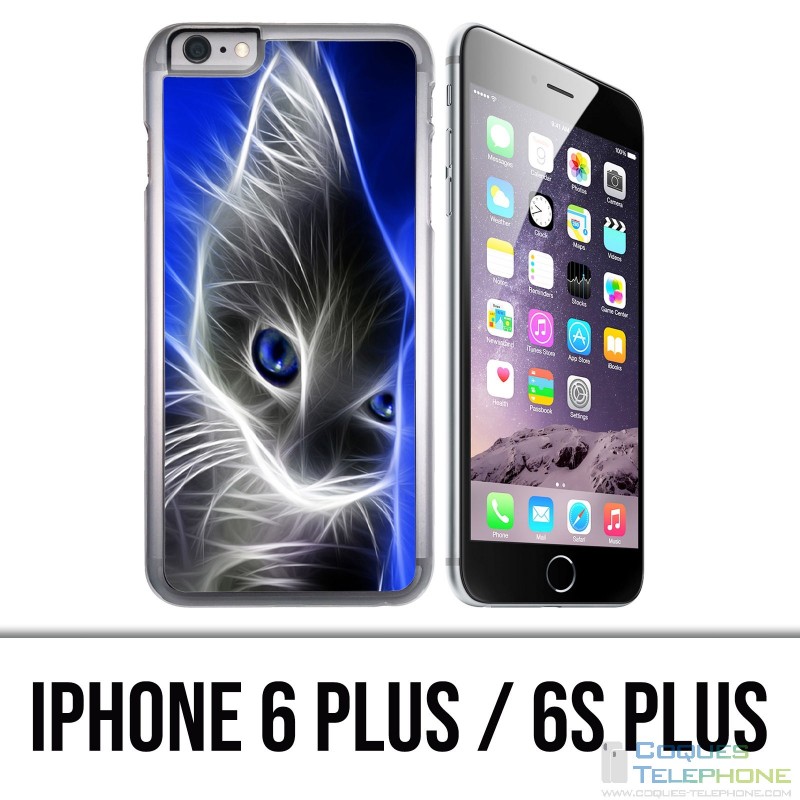 Funda para iPhone 6 Plus / 6S Plus - Ojos azules de gato