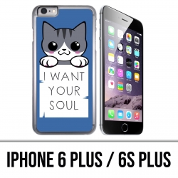 Coque iPhone 6 PLUS / 6S PLUS - Chat I Want Your Soul