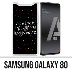 Coque Samsung Galaxy A80 - Stranger Things Alphabet