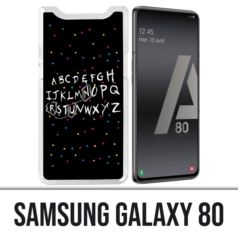 Custodia Samsung Galaxy A80 - Stranger Things Alphabet