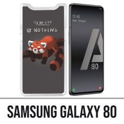 Coque Samsung Galaxy A80 - To Do List Panda Roux