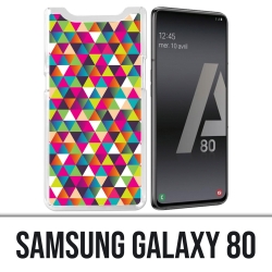 Samsung Galaxy A80 case - Multicolored Triangle