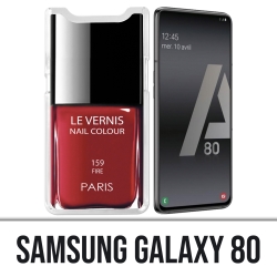 Coque Samsung Galaxy A80 - Vernis Paris Rouge