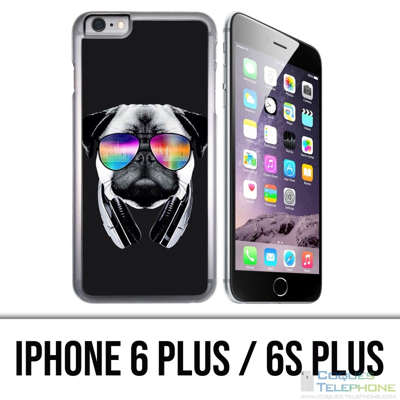Custodia per iPhone 6 Plus / 6S Plus - Dog Pug Dj