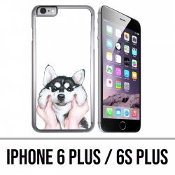 Custodia per iPhone 6 Plus / 6S Plus - Dog Husky Cheeks