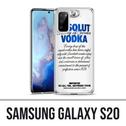 Coque Samsung Galaxy S20 - Absolut Vodka