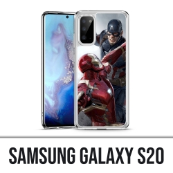 Funda Samsung Galaxy S20 - Captain America Vs Iron Man Avengers