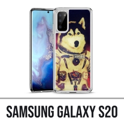 Coque Samsung Galaxy S20 - Chien Jusky Astronaute