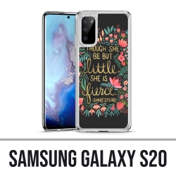 Coque Samsung Galaxy S20 - Citation Shakespeare
