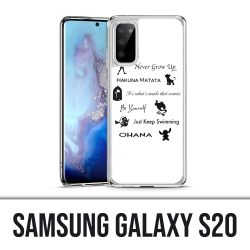 Coque Samsung Galaxy S20 - Citations Disney