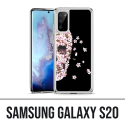 Samsung Galaxy S20 Case - Schädel Blumen