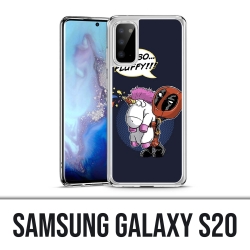 Coque Samsung Galaxy S20 - Deadpool Fluffy Licorne