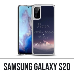 Coque Samsung Galaxy S20 - Disney Citation Pense Crois Reve