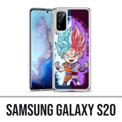 Coque Samsung Galaxy S20 - Dragon Ball Black Goku Cartoon