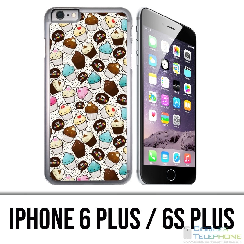 Custodia per iPhone 6 Plus / 6S Plus - Cupcake Kawaii