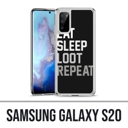 Coque Samsung Galaxy S20 - Eat Sleep Loot Repeat