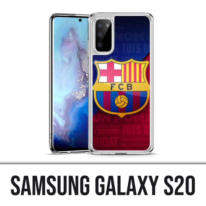 Coque Samsung Galaxy S20 - Football Fc Barcelone Logo