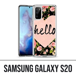 Coque Samsung Galaxy S20 - Hello Coeur Rose