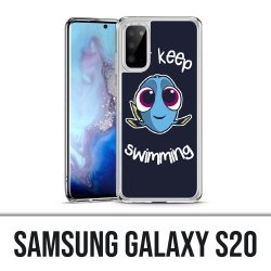 Coque Samsung Galaxy S20 - Just Keep Swimming