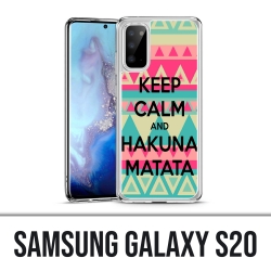 Custodia Samsung Galaxy S20 - Mantieni la calma Hakuna Mattata