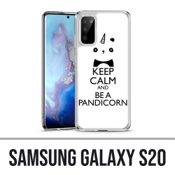 Coque Samsung Galaxy S20 - Keep Calm Pandicorn Panda Licorne