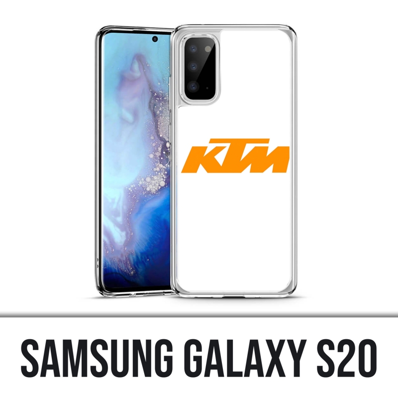 Custodia Samsung Galaxy S20 - Logo Ktm sfondo bianco