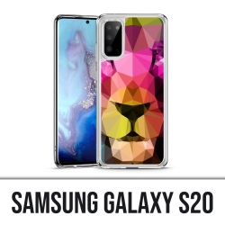 Coque Samsung Galaxy S20 - Lion Geometrique