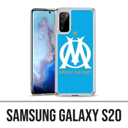 Coque Samsung Galaxy S20 - Logo Om Marseille Bleu