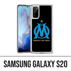 Coque Samsung Galaxy S20 - Logo Om Marseille Noir