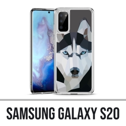 Samsung Galaxy S20 Hülle - Wolf Husky Origami