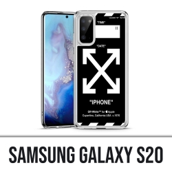 Coque Samsung Galaxy S20 - Off White Noir