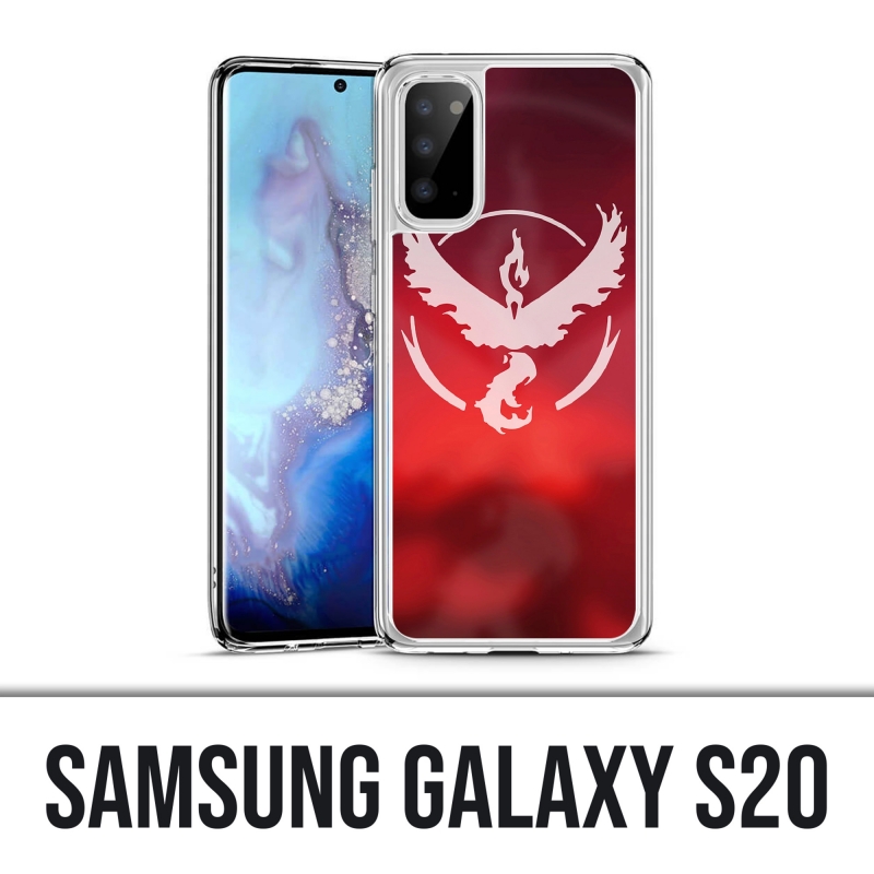 Custodia Samsung Galaxy S20 - Pokémon Go Team Rosso Grunge
