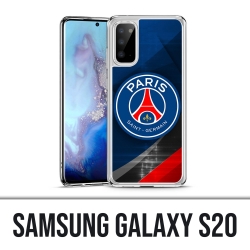 Coque Samsung Galaxy S20 - Psg Logo Metal Chrome