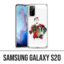 Samsung Galaxy S20 Hülle - Ronaldo Football Splash