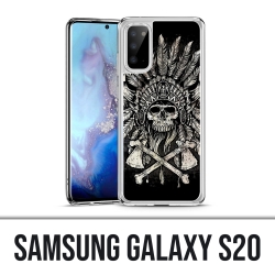 Custodia Samsung Galaxy S20 - Testa di teschio con piume