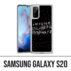 Samsung Galaxy S20 case - Stranger Things Alphabet