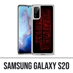 Coque Samsung Galaxy S20 - Stranger Things Logo