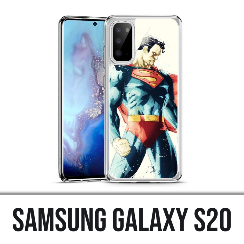 Samsung Galaxy S20 Hülle - Superman Paintart