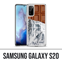 Coque Samsung Galaxy S20 - Tablette Chocolat Alu