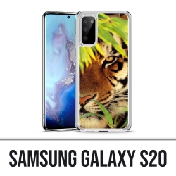 Coque Samsung Galaxy S20 - Tigre Feuilles
