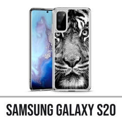 Funda Samsung Galaxy S20 - Tigre blanco y negro